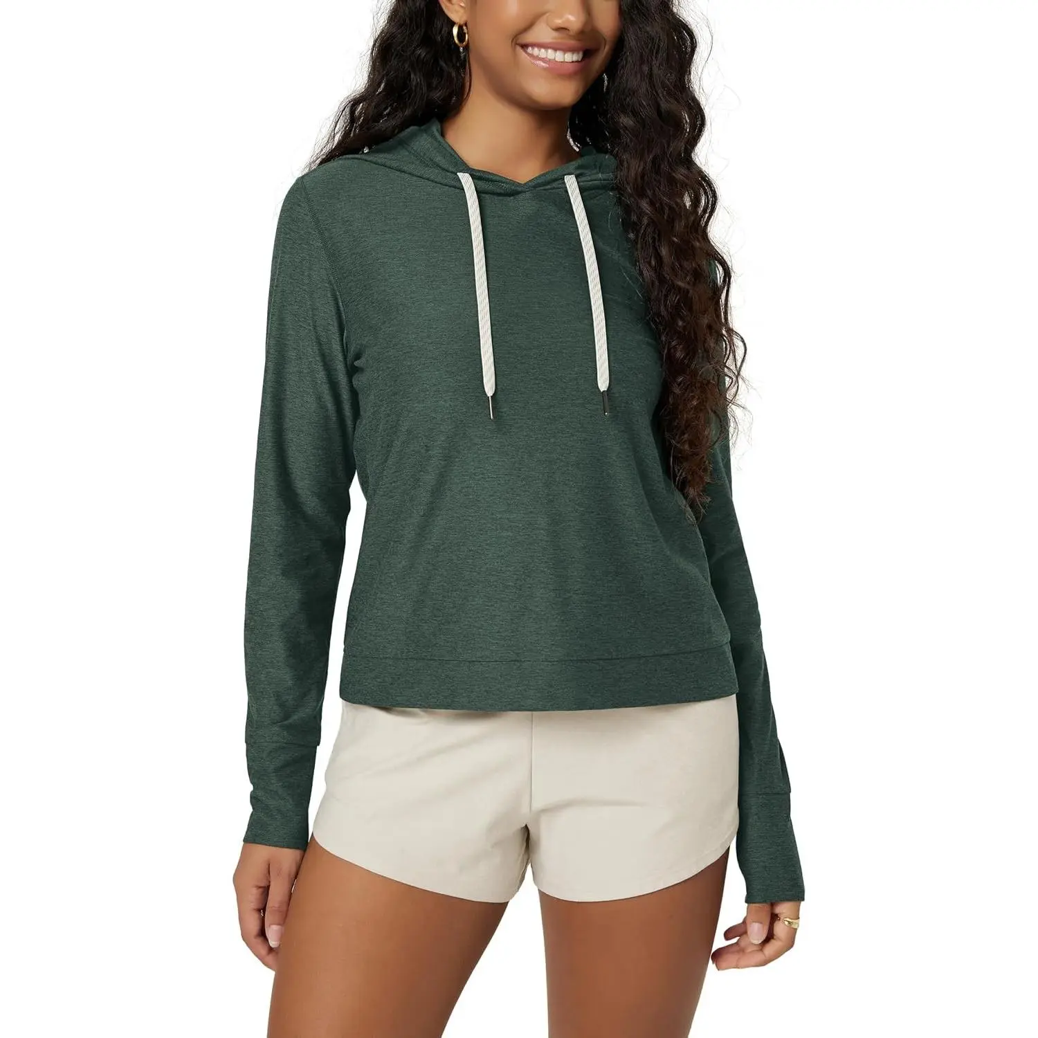 Women's Ultra Soft Essential Hoodie Pullover - UPF 50+ Moisture Wicking Long Sleeve Top(Gift)