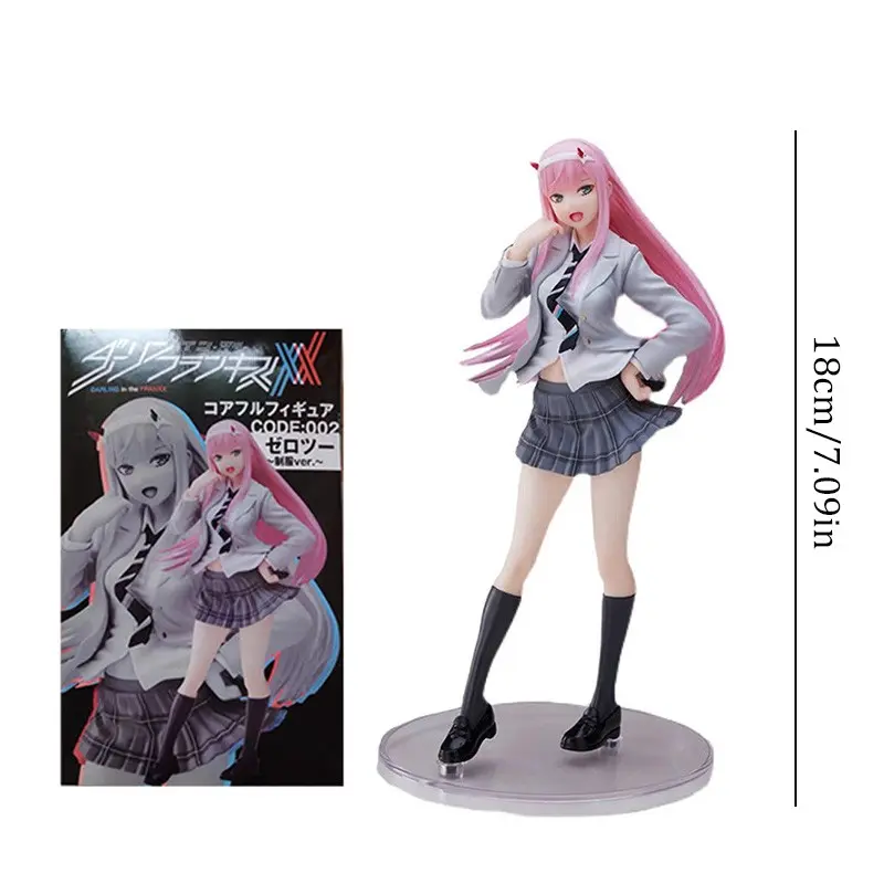 Darling in the Franxx 02 Handheld Figure, 18cm Desktop Decoration Gift, Anime Collectible Model, Perfect for Fans and Enthusiasts