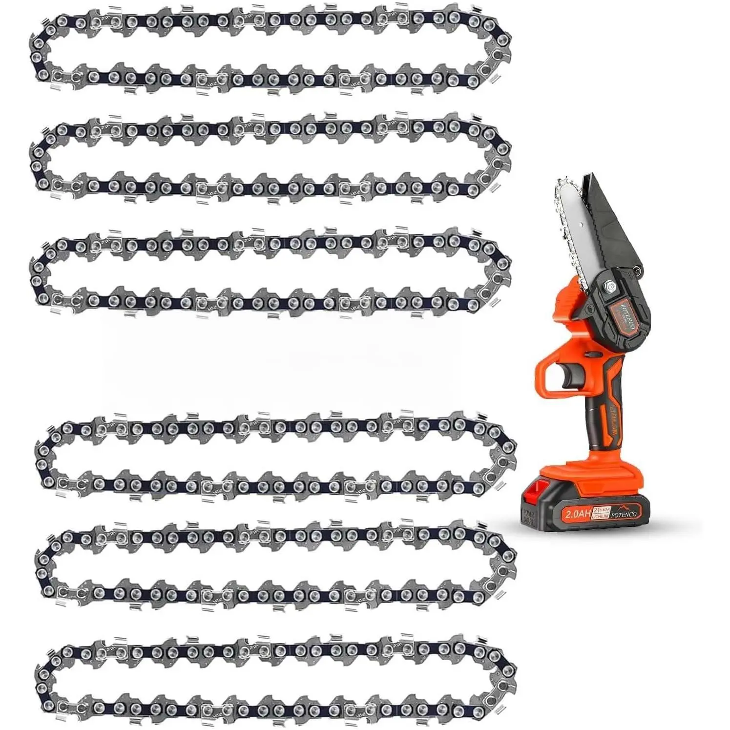 4 Inch  Chains for Stihl GTA 26, Mini  Chain 1/4" Pitch .043" Gauge 28 DL, Fits Model 3670 005 0028 for  Branch  6 count