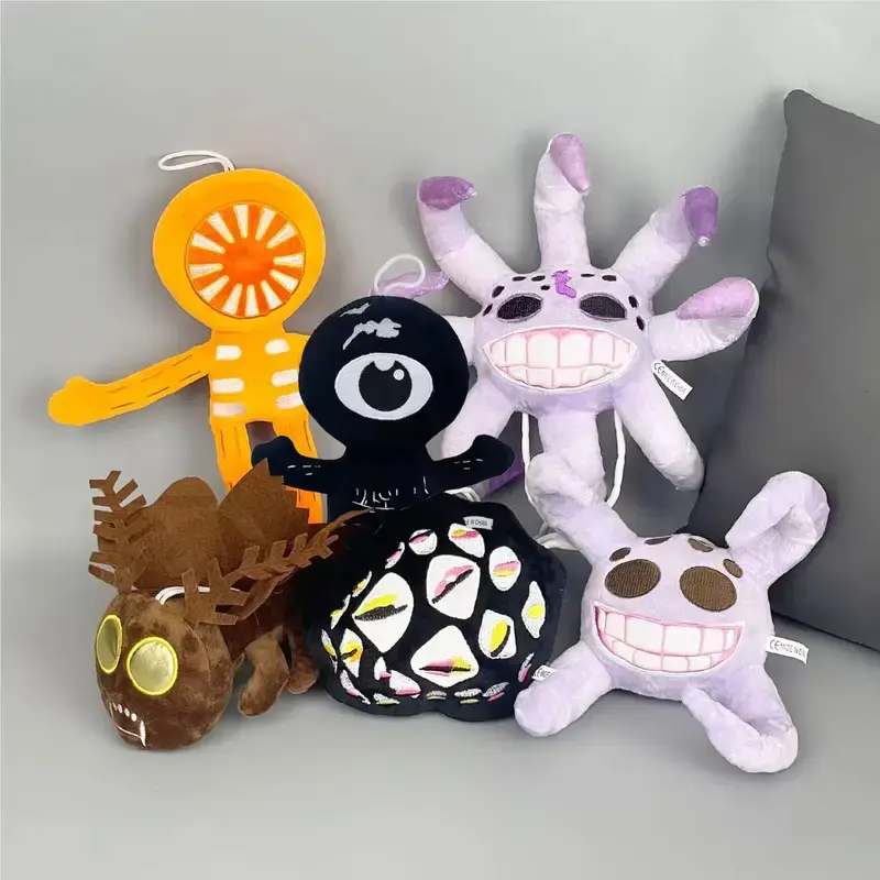 Game Doors Floor 2 Plush Toys Horror Monster Plushie Soft Stuffed Animal Room Decor For Kid's BIrthday Gift