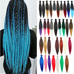 DB- Colorful Ombre EZ Braid Hair Synthetic Fiber Fluffy Afro Braiding Hair Ponytail Extensions-DB