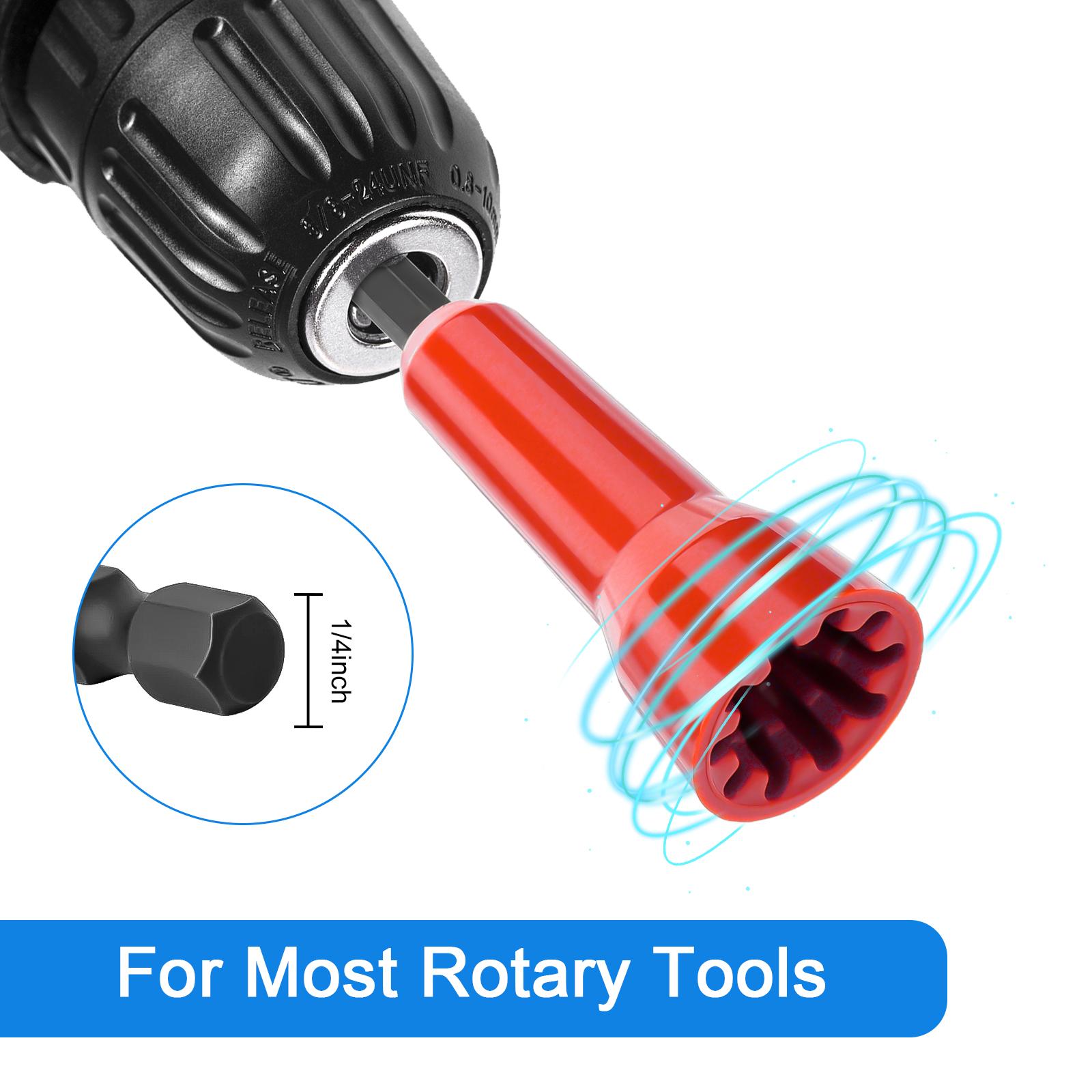 3Pcs Wire Twister tool for Drill - Wire twisted bit,Wire Nut Twister with 1/4" Chuck,Cable Quick Connector Stripping,professional electrician tools