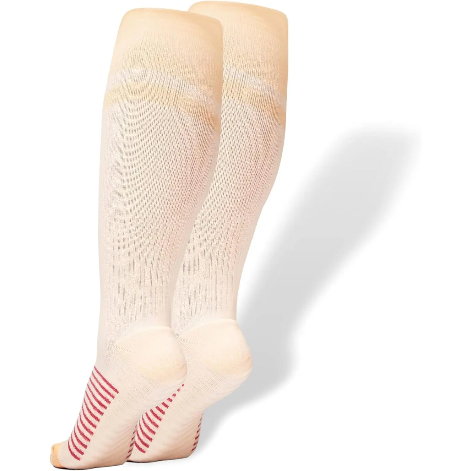 Black (2 Pairs) Maternity Compression Socks with Grips, 15-20mmHg, Support & Stability, Circulation Boosting for Nurses, Travel