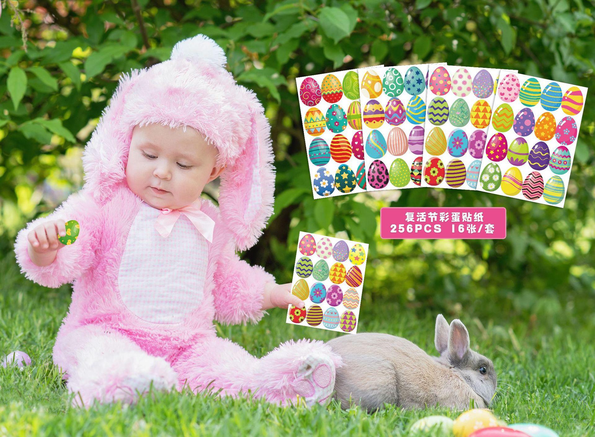 New cartoon Easter egg envelope seal stickers, gift stickers, party cake heart decoration stickers