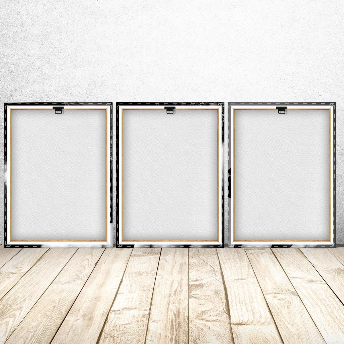 Wooden Framed Canvas Painting, 3 Counts/set Modern Fashion Woman Pattern Wall Art, Wall Decor, Art Wall Decoration for Home Living Room Bedroom Office