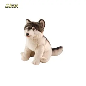 Wolf Plushies Toys Simulated Wolf Stuffed Doll Squishy Kids Dolls Adorably Simulated Animal Home Decor Toys Birthday Gifts