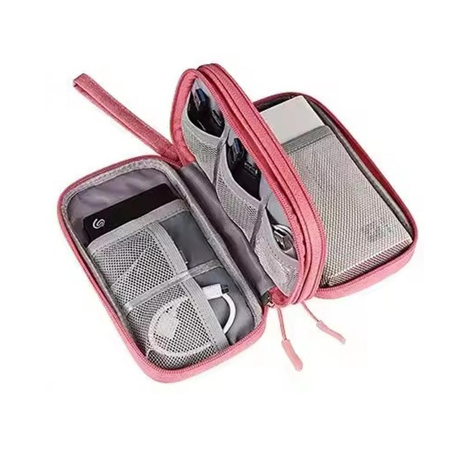 Multi-layer Digital Accessory Storage Bag, 1 Count Travel Wallet, Creative Waterproof Document Case Organizer, Travel Accessories Document Bag, Compression Packing Cubes, Travel Organization Pouch