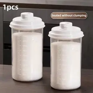 Multifunctional Transparent Sugar Dispenser, High-Temperature Resistant, Leak-Proof, Large Capacity, Portable Kitchen Storage Bottle