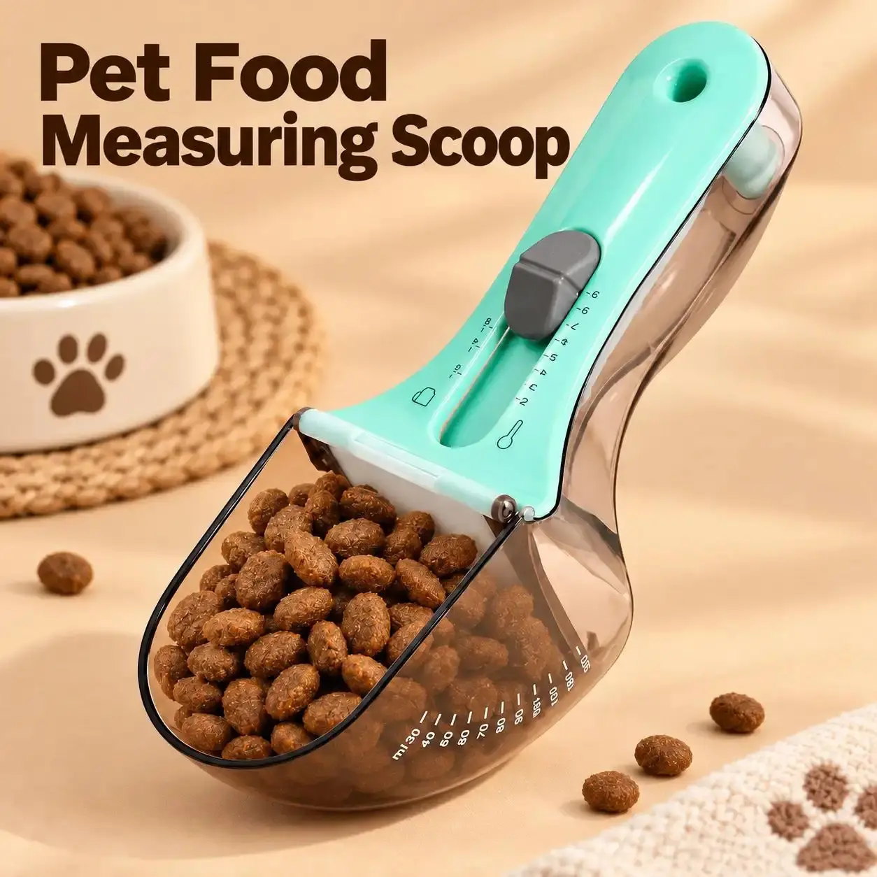 1/2-PCS Adjustable Measuring Cup & Spoon, Magnetic Measuring Spoon & Measuring Cup, Kitchen Measuring Utensils for Dry Ingredients, Food Measuring Tool - mm2