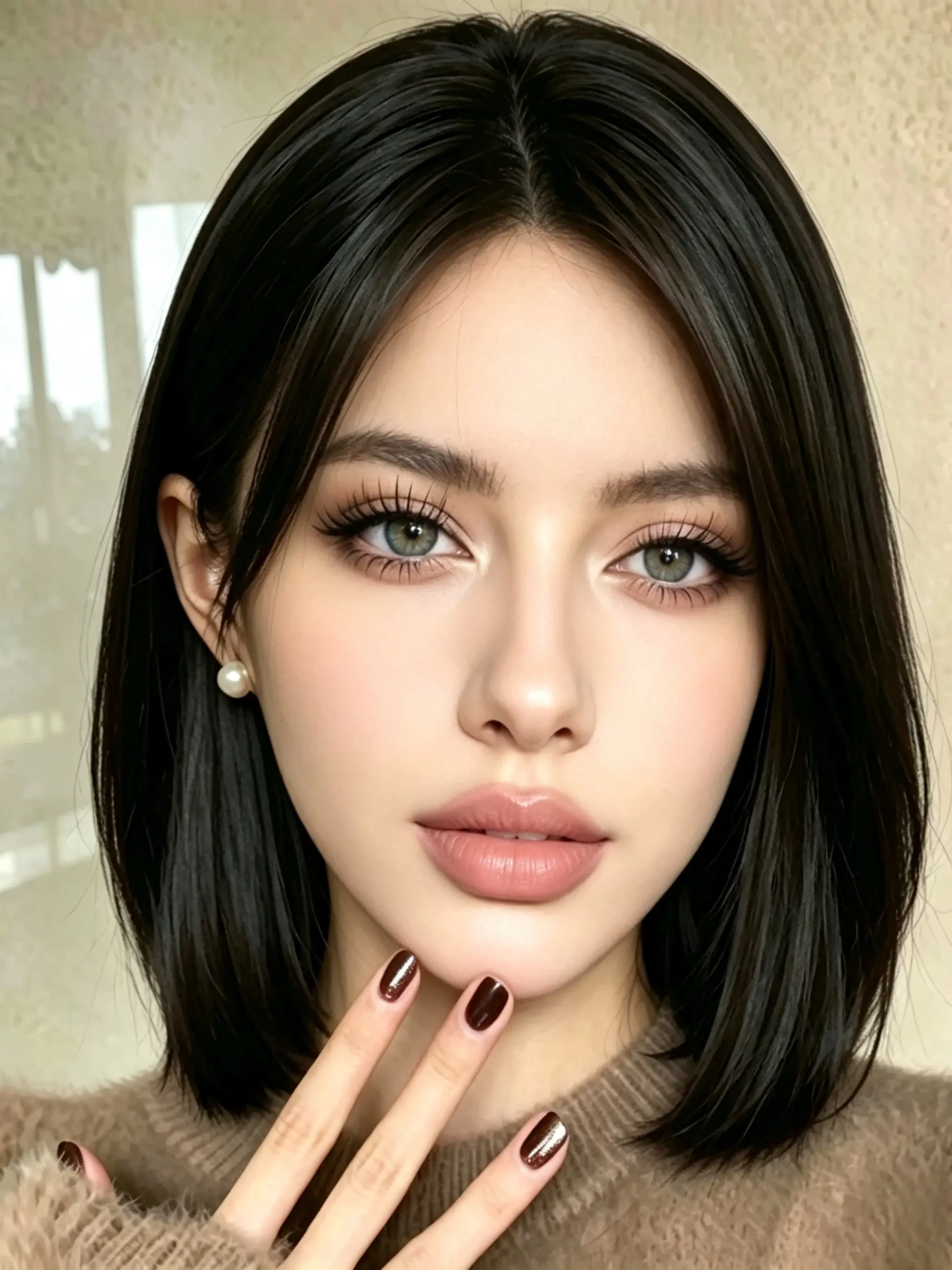 Short Straight Bob Wig, Natural Parted for Women, Perfect for Carnival, St Patrick's Day, Halloween, Role Play, Parties, Stage Performances