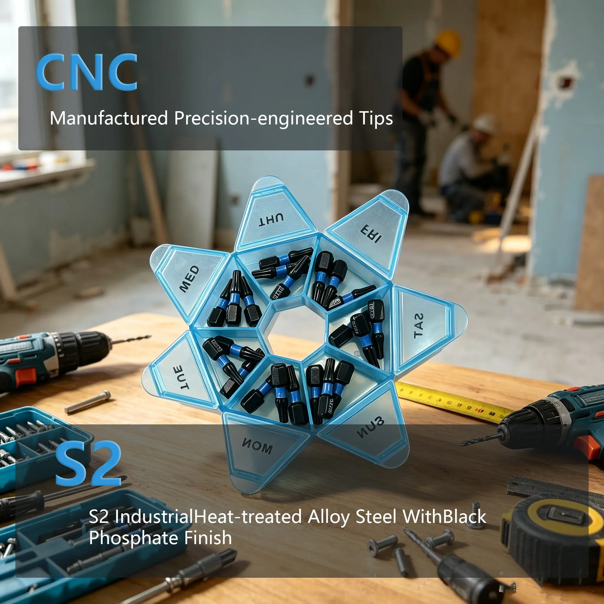 22-Piece T20 Torx Screwdriver Bits Set, Professional Grade, Magnetic Star Design, S2 Alloy Steel, Enhanced Magnet Ring, Hex Box Included