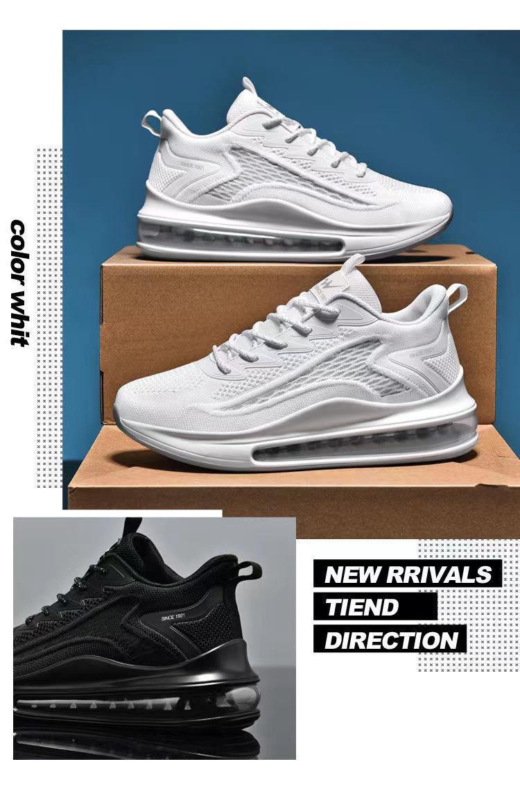 2026 Flyknit Running Shoes for Men, New Spring Model, Shock-Absorbing Air Cushion Sports Shoes, Casual Shoes for Men, Versatile