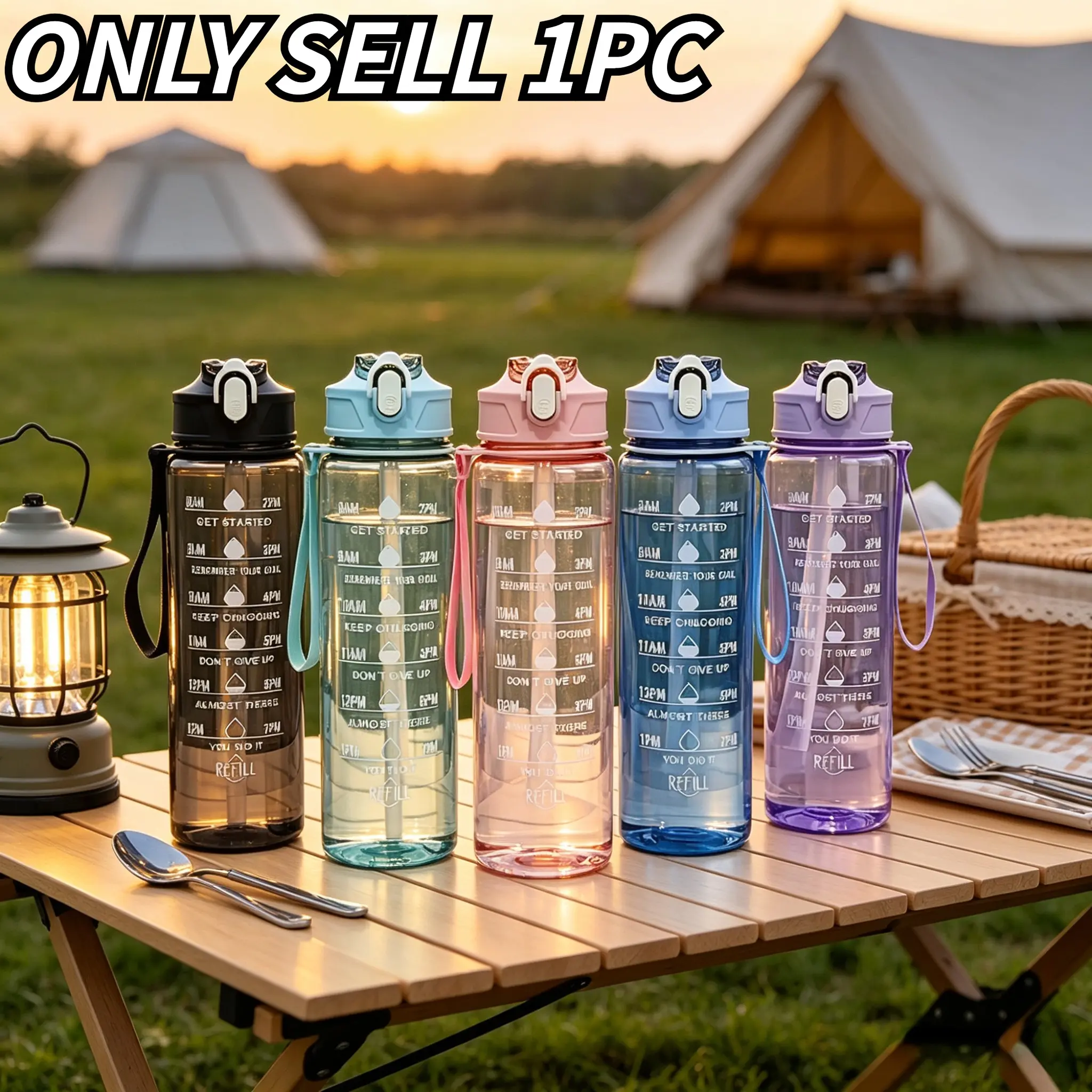 780ML Sporty Straw Cup, Large Capacity Portable Plastic Bottle, Leak-Proof Design, Ideal Gift for Outdoor Activities, 780ML Sports Water Bottle