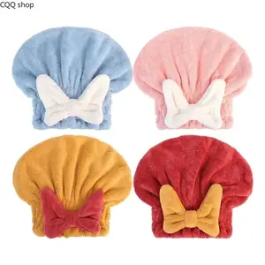 Women’s 4-Pcs Ultra Soft Microfiber Hair Towel Cap Set - Hair Towel Wrap, Water Absorbent, Rapid Quick-Drying, Gentle No-Neck-Pain Design, Overnight Deep Conditioning, Machine Washable Reusable, Ideal Birthday Holiday Gift