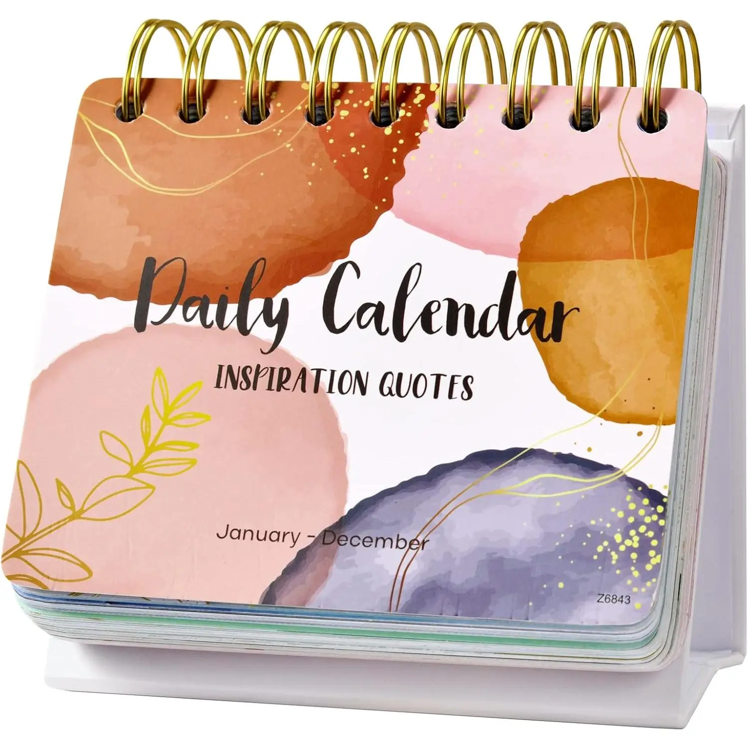 Motivational & Inspirational Perpetual Daily Calendar - Planners Undated Perpetual Desk Calendar/Inspirational Standing Flip Calendar - Page a Day - (5.5" x 4.8") - Positive Daily