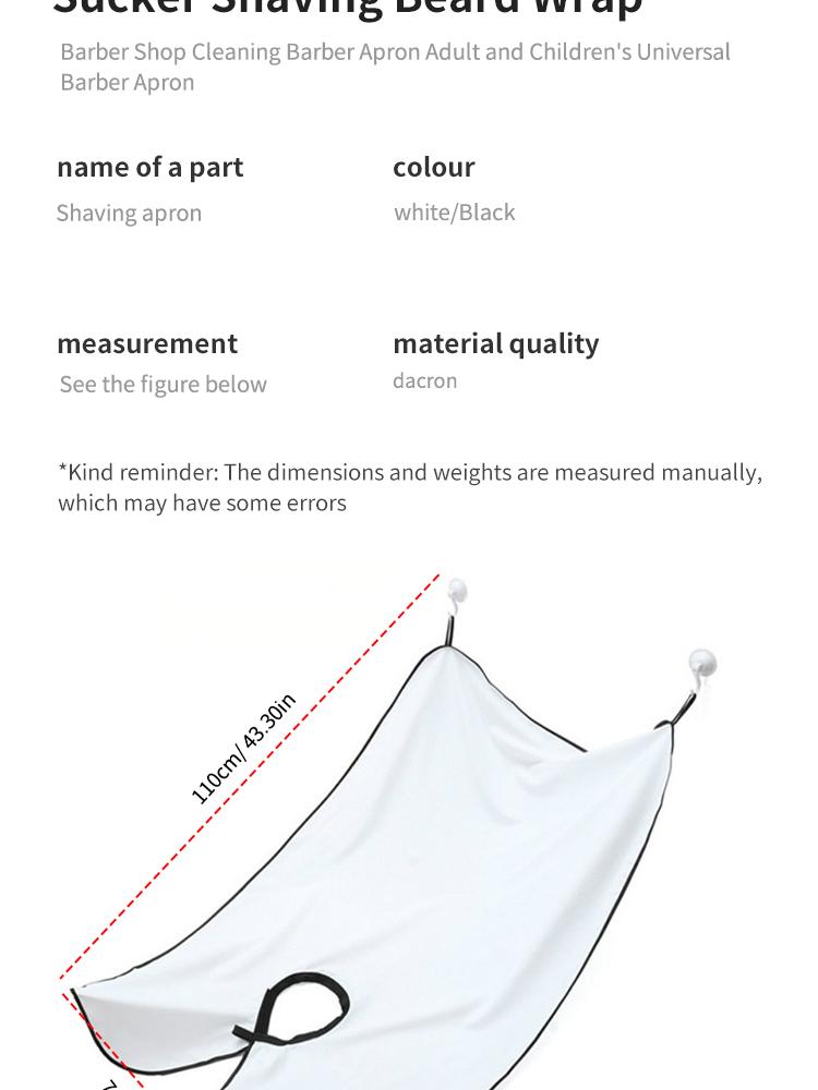 Male Shaving Apron Beard Catcher Cape Care Bib Face Shaved Hair Adult Bibs Shaver Cleaning Hairdresser for Man Clean Apron Gift Male Shaving Apron Beard Catcher Cape Care Bib Face Shaved Hair Adult Bibs Shaver Cleaning Hairdresser for Man Clean Apron Gift