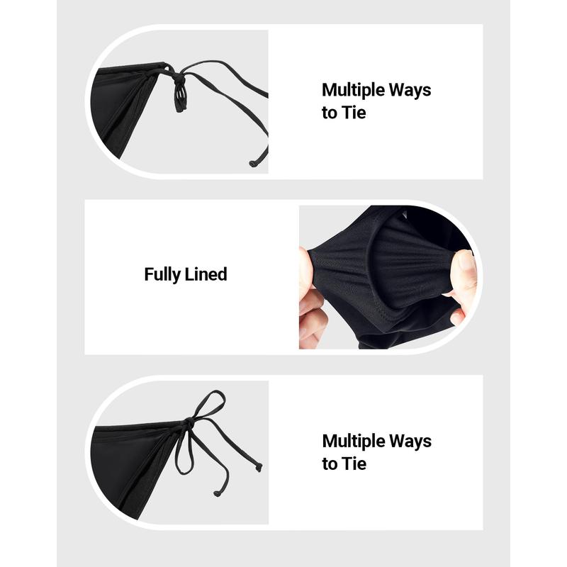 Holipick Bikini Bottoms for Women String Bathing Suit Bottom with Moderate Coverage Low Waist Swim Bottom