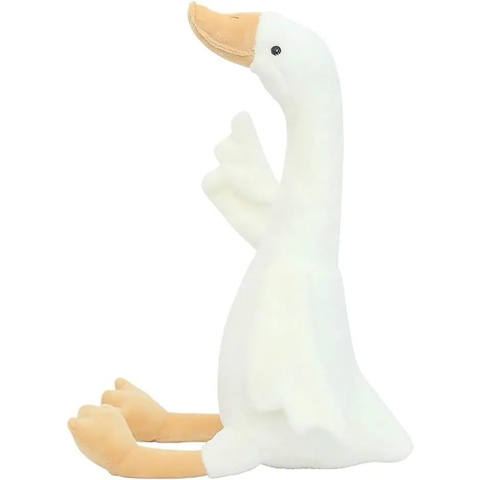 19.7" Goose Stuffed Animal Plush Toy,White Swan Stuffed Animal Toy Gifts for Kids