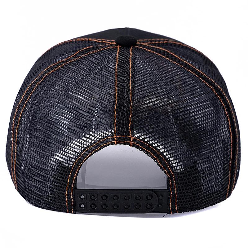 Unisex Summer Fishing Cap Breathable Mesh Trucker Hat Men Women Big Fish Fisherman Embroidered Snapback Hat Outdoor Fishing