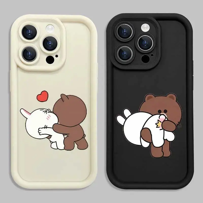 Couple-Themed Protective Shockproof iPhone Series Case for iPhone 16/15/14/13/12/11 (Plus/Pro/Pro Max) - Heavy-Duty Protection, Durable, Stylish Cover with Camera Safeguard, Mobile Phone Accessory