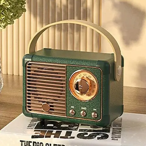 Wireless Stereo Speaker, Rechargeable Portable Compact Bluetooth-compatible Speaker, Retro Design Mini Subwoofer Speaker, Creative Mini Speaker for Home & Outdoor, Audio