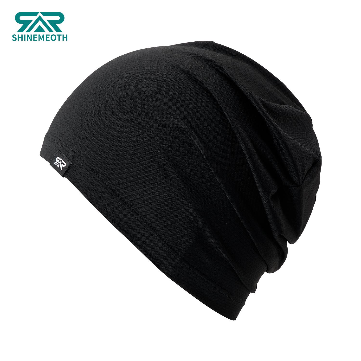 SHINENEOTH 2/3Pcs Breathable Skull Cap Men Beanie Do-rag Lightweight Sweat Wicking Hat Head Wrap Under Helmet Liner for Motorcycle Running Bandana Cycling