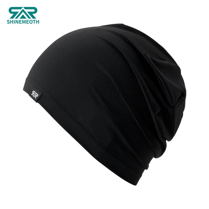 SHINENEOTH 2/3Pcs Breathable Skull Cap Men Beanie Do-rag Lightweight Sweat Wicking Hat Head Wrap Under Helmet Liner for Motorcycle Running Bandana Cycling