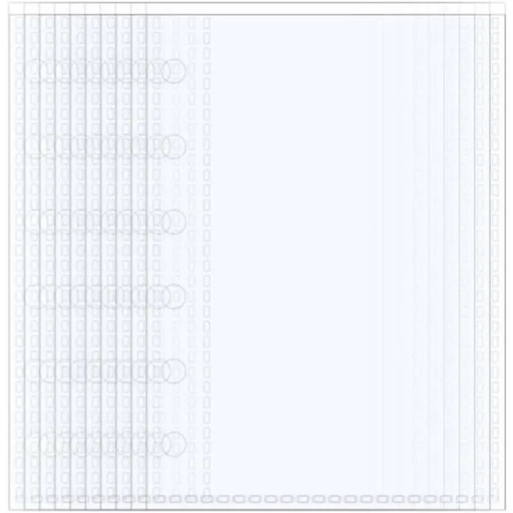 40 Sheets A7 Binder Sleeves Clear Page Protectors 2.6''x4.9'' 1 Pocket Plastic Photo Album Refill for 6 Ring Binder Cards  Photocards
