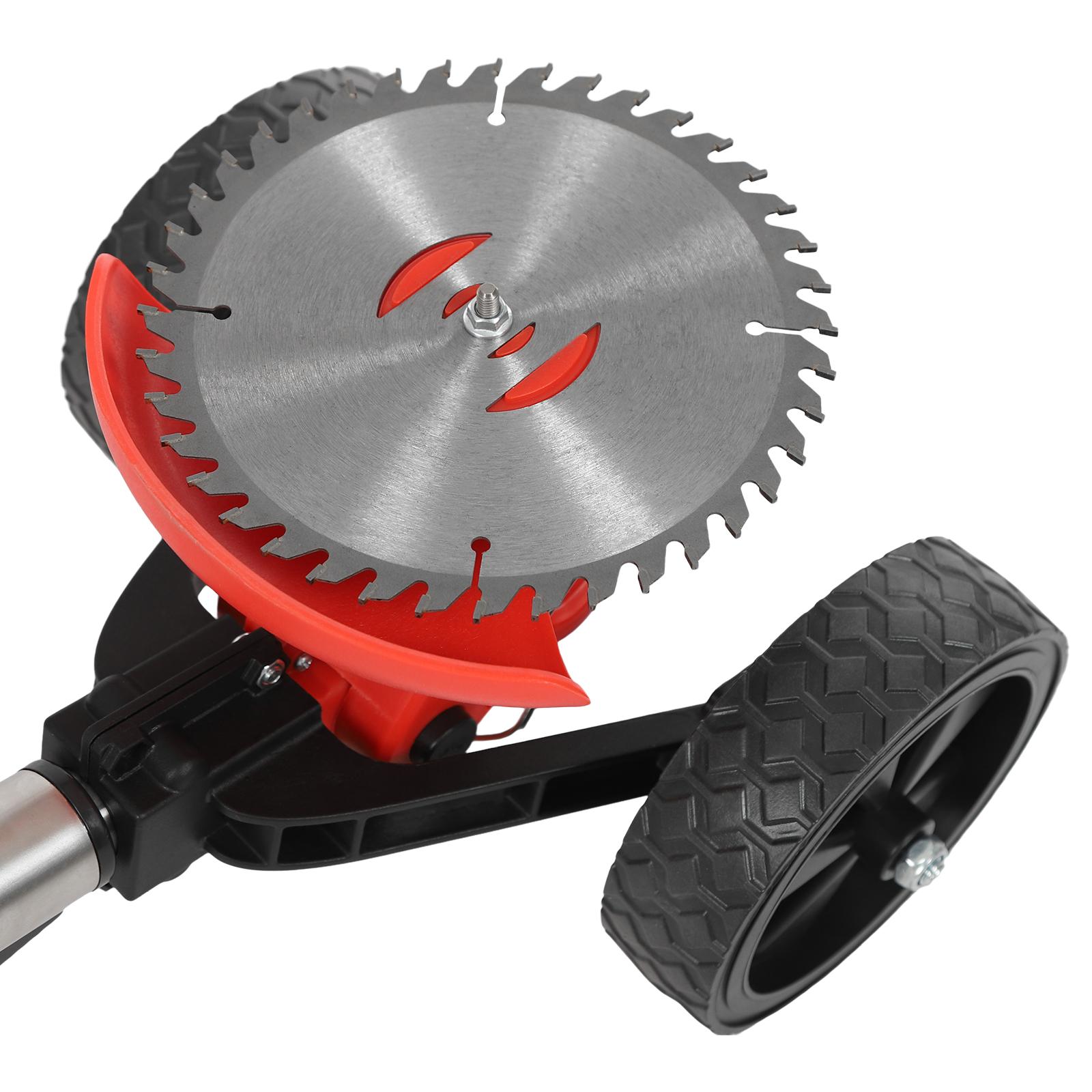 Cordless Electric Weed Trimmer 21V 800W Brushless Motor For Garden Lawn Grass Pruning With 2 Batteries