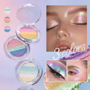 Color-Changing Eyeshadow Highlighter Set - 5-Color Pearlescent Shimmer Multichrome Powder, Color-Shifting Makeup for Daily Use, Parties, Halloween & Christmas - Gift for & (5-Shade Palette)