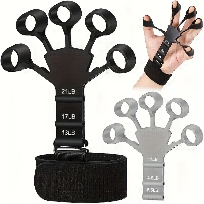 New silicone 5-finger finger trainer, wrist tension device, shooting corrector, shooting basketball training assistance, Training Equipment, Exercise Equipment