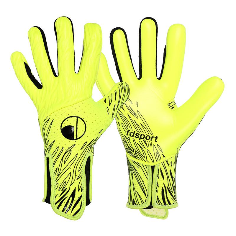 New goalkeeper gloves 20.0, breathable, non-slip, 4mm latex, no finger guards, for competition and training soccer accessories football drip goalie