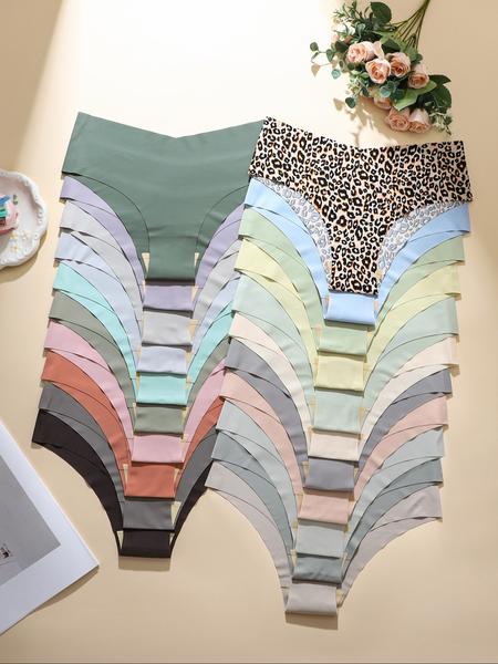 Women's Leopard Print Socks, 21/36 Pairs Pack, Casual Crew Socks, Comfortable & Stylish Design, Perfect for Daily Wear