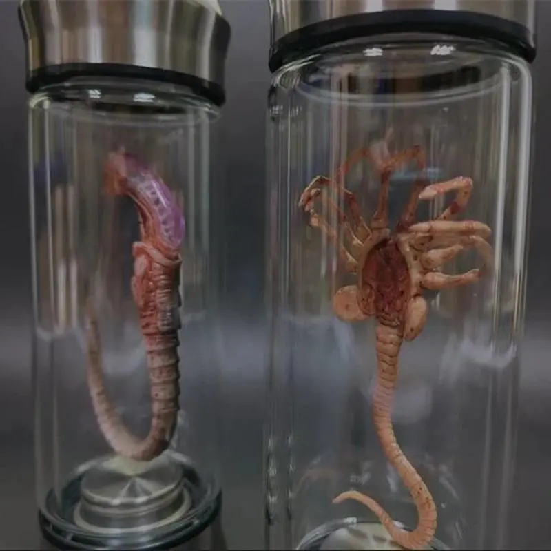 Alien Xenomorph Specimen Glass Jar Facehugger Embryo - Movie Prop Replica Home Decor Desktop Crafts Sculpture Decoration