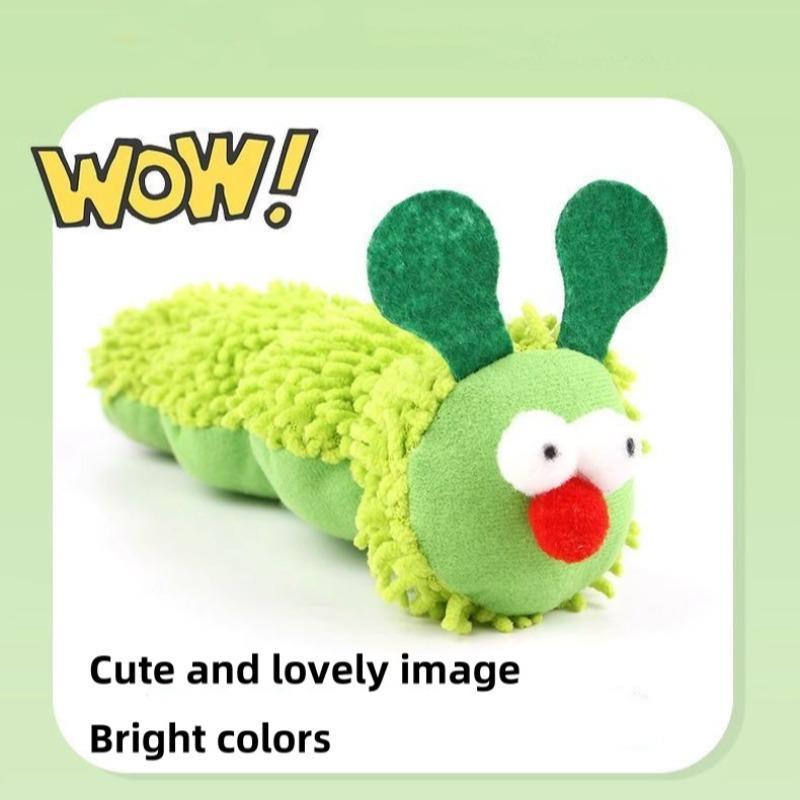 Caterpillar Shaped Cat Toy, 1 Count Interactive Plush Caterpillar Toy, Soft Fabric Pillow, Exciting Toy for All Varieties and Sizes