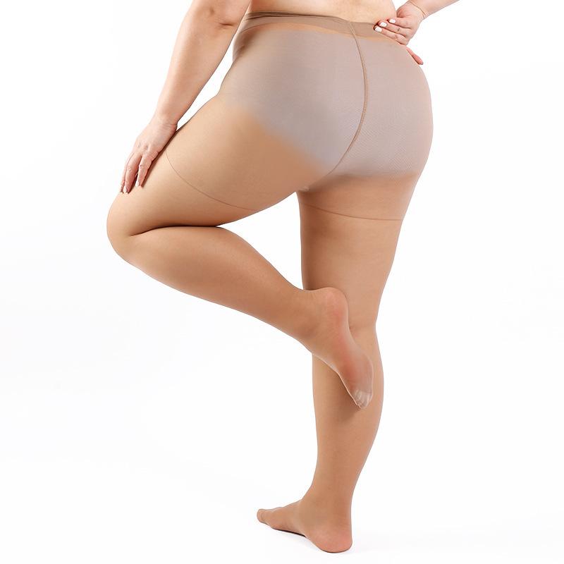 Women Ultra Thin Natural Nude Look Pantyhose High Waist Slimming Fake Bare Legs Transparent Skin Tone Tights for Spring Summer