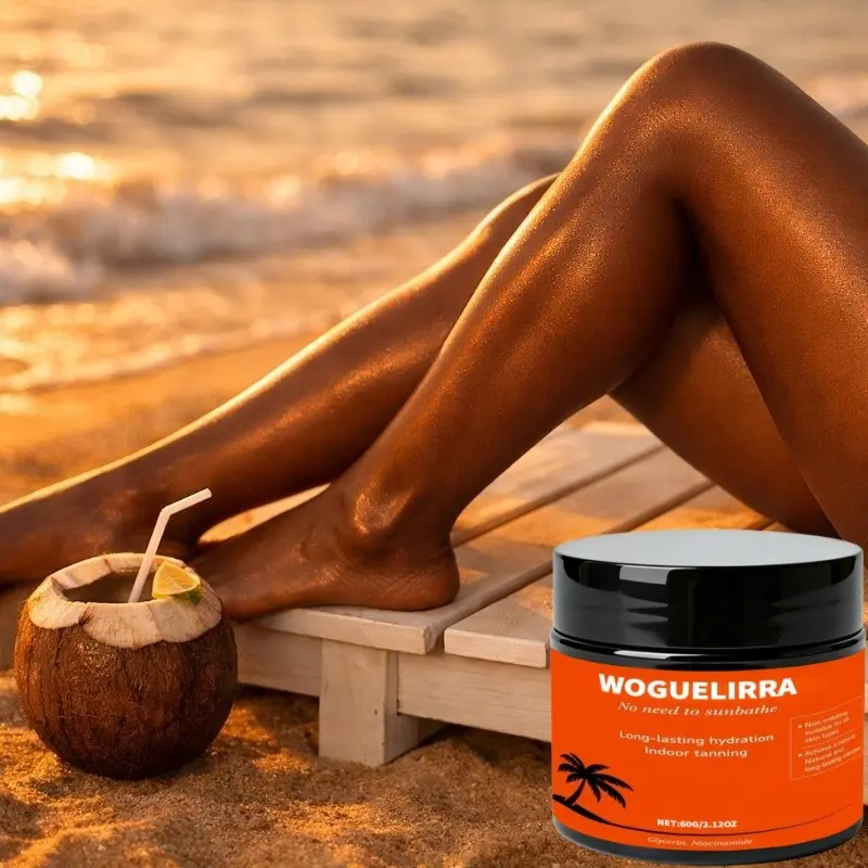 Natural Self-Tanning Beauty Cream, Suitable for All Skin Types, Instant Tan with Oat Ingredients, Long-Lasting Moisturizing, Outdoor Use, Sunless Tanning Lotion, Sunless Self Tanner