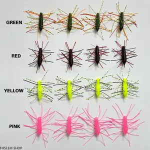 4PCS Soft Frog Fishing Bait Set, 2.16In Multi Tentacle Topwater Style Lures With Realistic Leg Action And Slow Sink Design, Bass Fishing Lure For Ponds, Lakes And Heavy Vegetation, Freshwater And Saltwater Fishing Gear For Predator Fish Anglers