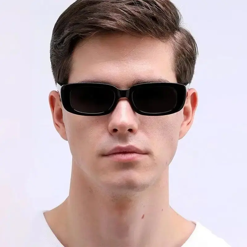 Vintage Square Sunglasses for Women, Luxury Brand Small Rectangle Sun Glasses, Female Gradient Clear Mirror Oculos De Sol, Square Frame Shades, Square Mirrored Shades