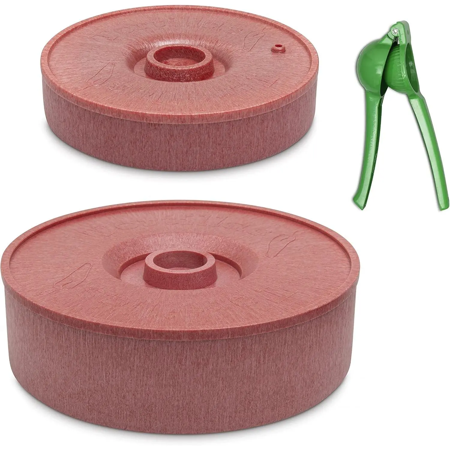 2 Pack Tortilla Warmers - 9" and 7" Soft Tortillas Waffle and Pancake Keeper- Microwave Safe Insulated Server- With Coated Metal Lime Squeezer
