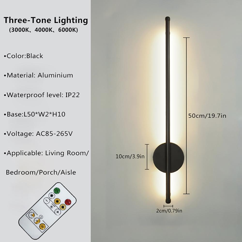 Battery-Powered Wall Lamp with Remote Control, LED Wireless Wall Light for Bedroom and Hallway, Adjustable Brightness, Low Voltage, Home Decor Lighting