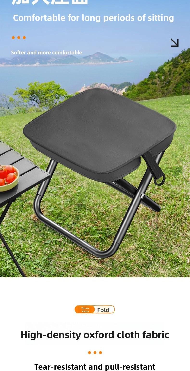 Outdoor chair, crossbody bag, folding stool, pencil case, portable simple camping equipment stool, sports backpack, folding chair