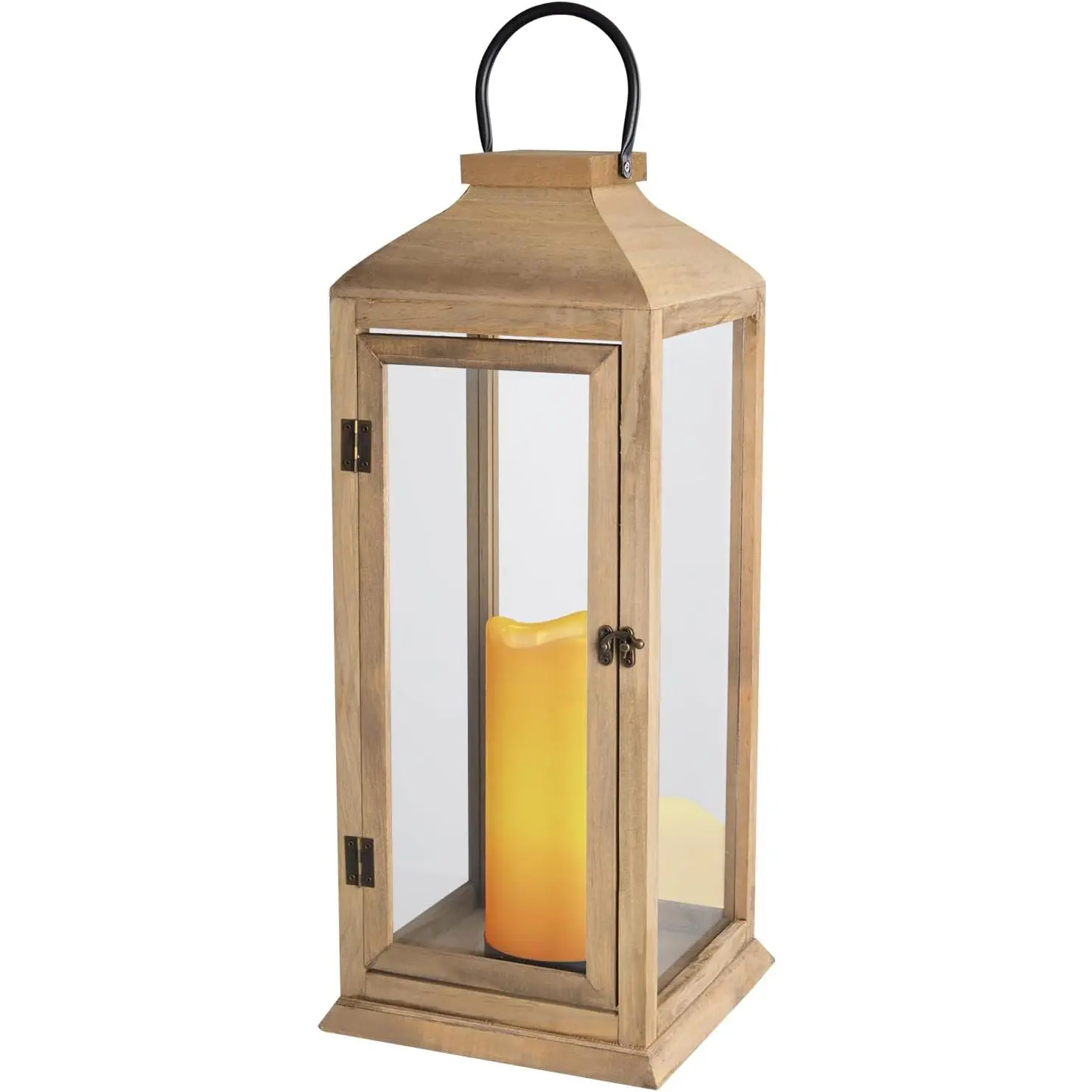 Extra Large Decorative Lanterns - 27.5in IP65 Waterproof Lantern with Flameless Candles, for Home Decor, Indoor Outdoor, Front Porch, Garden, Farmhouse Weddings Style