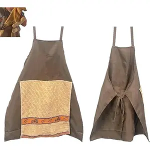 Father's Day Creative Avatar Prank Apron, Suitable for Men, with Hidden Surprise, Ultimate Prank Gift for Barbecue or Cooking (1 ) Kitchen Adjustable Strap Party