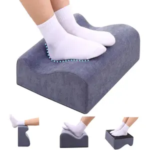 Foot Rest for Desk at Work,At Work Soft Ergonomic Footrest,Foot Pillow,Heel Chair,Leg Elevation Pillow,(Blue)