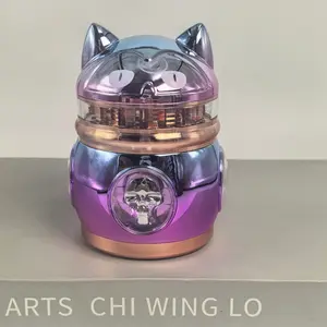 2.8inch/70mm Purple Cat Mini Manual Pepper Mill Peppercorn Dry Spice Grinder Compact Kitchen Seasoning Tool Home Cooking Meal Prep