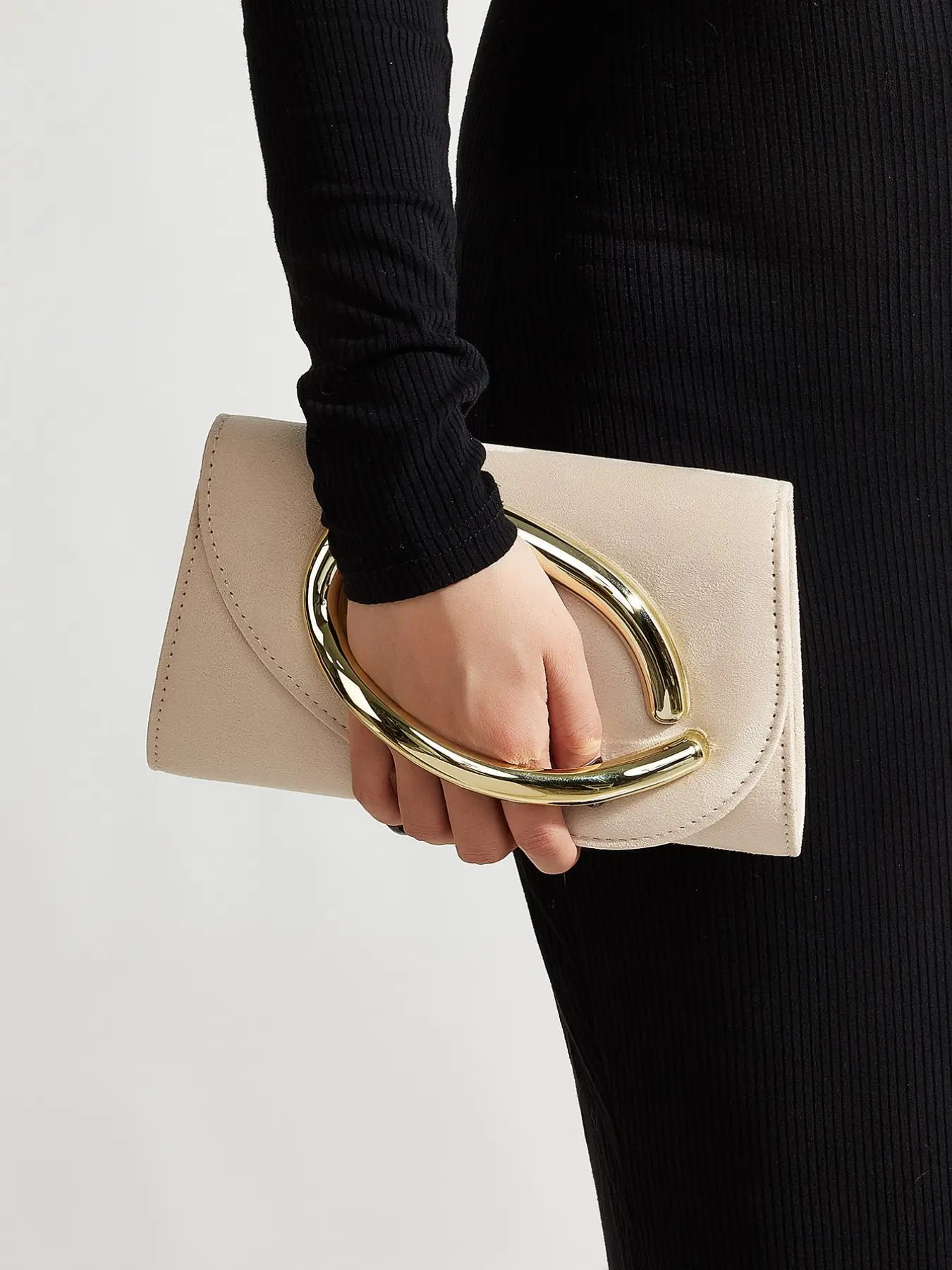 Classic Solid Color Velvet Flip Cover Evening Clutch Bag for Women, Elegant and Simple, Shiny Delicate Wrist, Suitable for Various Events