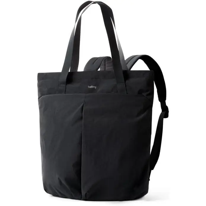 Bellroy Lite Totepack 18L, Lightweight Tote Backpack - Black | 18L lightweight tote bag and backpack for the beach, travel and everyday carry