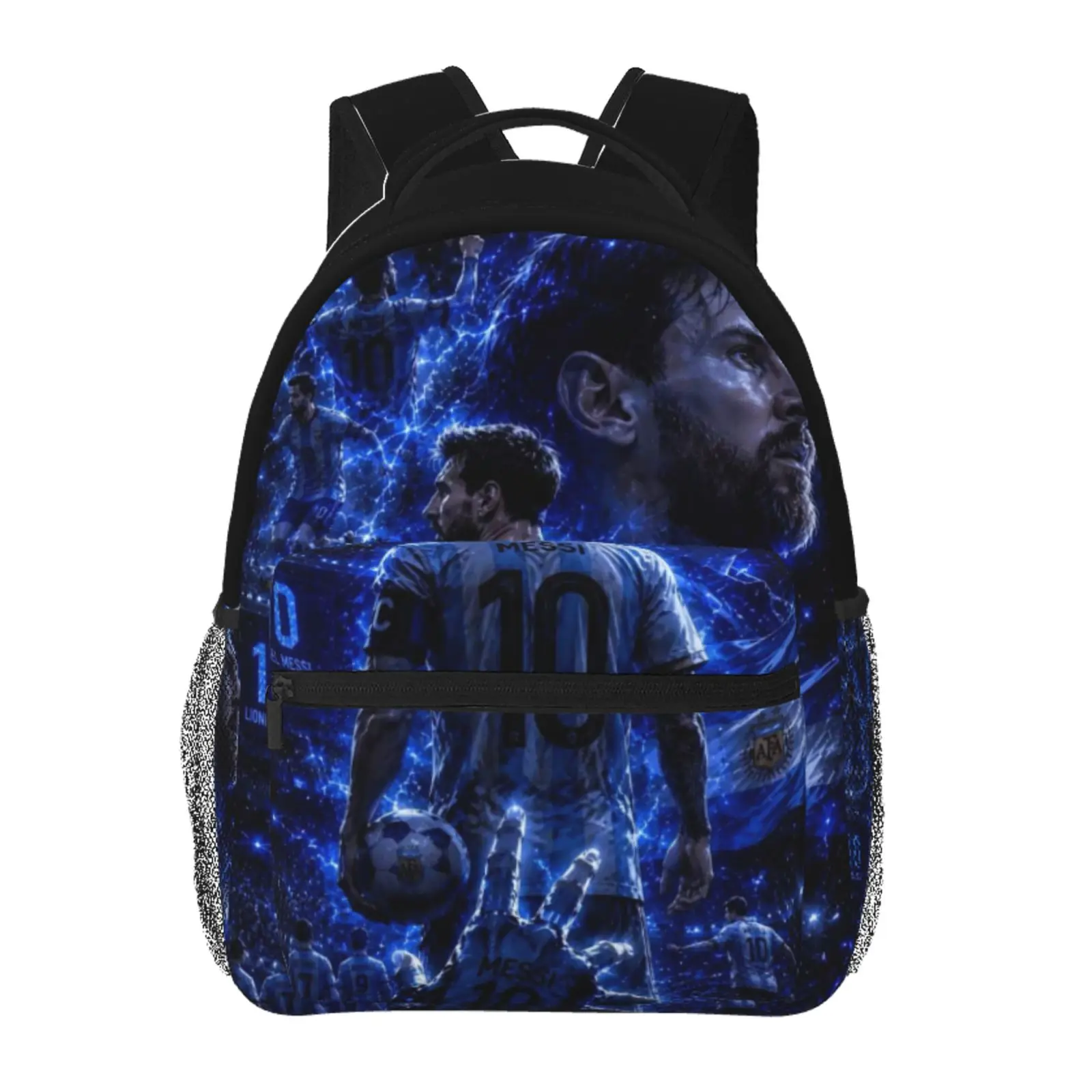 Anime messi Printed Backpack, Cute School bag for Girls Boys Teens, Cartoon Backpacks Kawaii Kids Lightweight backpack with adjustable straps Bookbag, Travel, School, College, Work, Backpack, Daily Use