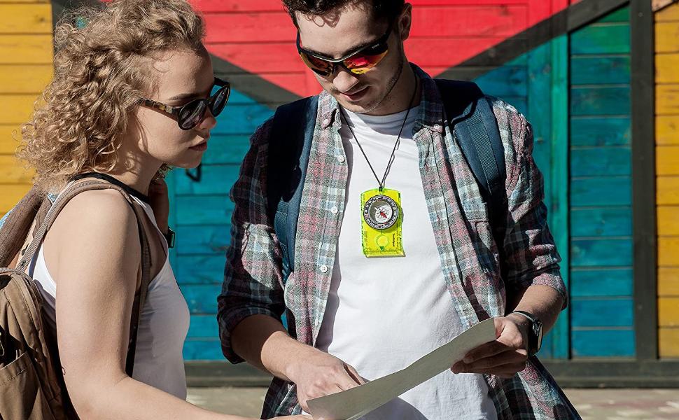 Orienteering Compass-Advanced Scout Compass for Hiking, Camping, and Backpacking-Best Survival Gifts for Kids